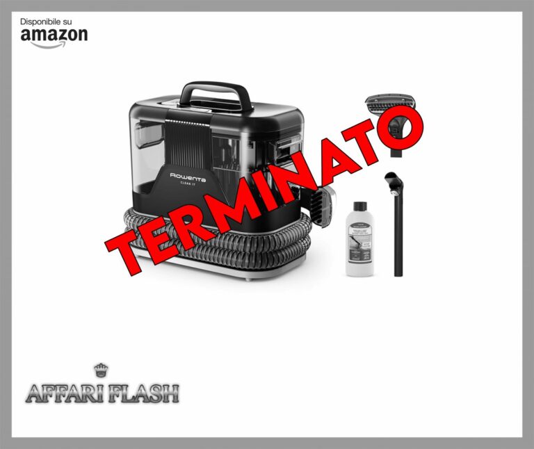 Rowenta Clean It, Lavatappeti Portatile, Lava Tappezzeria per Tappeti, Lava Divani e Auto con Testine Intercambiabili, 3,3 L, Doppio Serbatoio Acqua Pulita/Sporca e Sistema di Auto Pulizia, IN5010