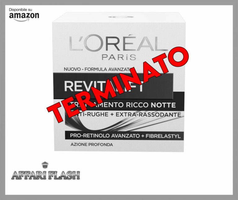 L’Oréal Paris Crema Viso Notte Revitalift, Azione Antirughe Extra
