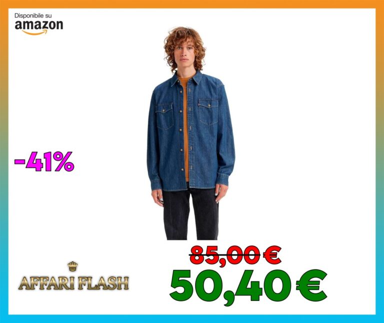 Levi’s Relaxed Fit Western Camicia Uomo