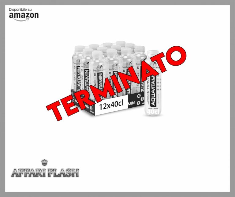 San Benedetto, Aquavitamin al Limone, 12×400 ml, Bevanda Idratante con Vitamine B e C, Senza Zuccheri Aggiunti, Perfetta per il Benessere Quotidiano