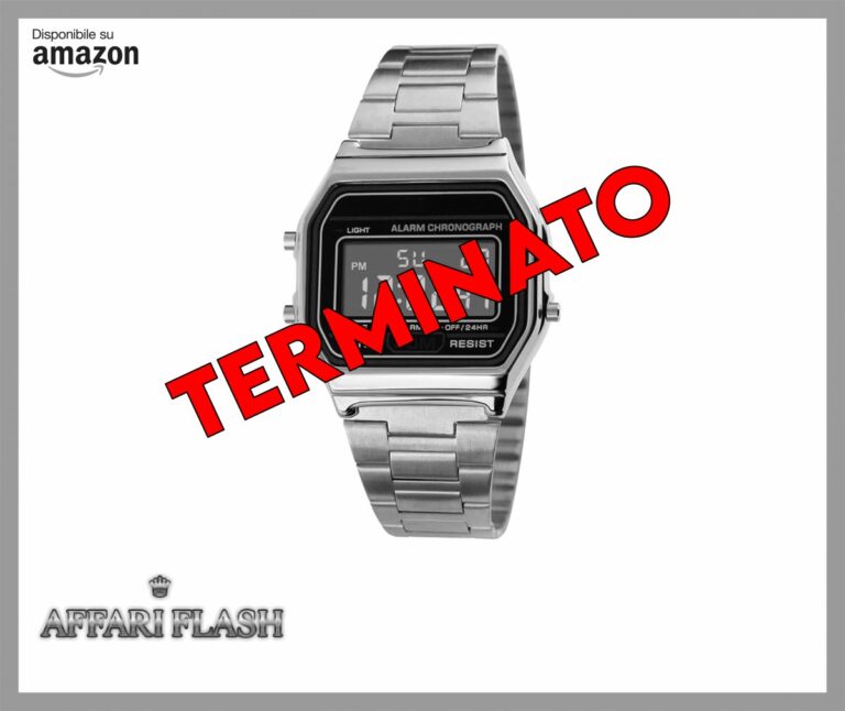 ️ ROSEBEAR Luxury Business Watch 30M Impermeabile Orologio Sportivo in Acciaio Inossidabile Orologio Digitale Orologio da Polso Silver