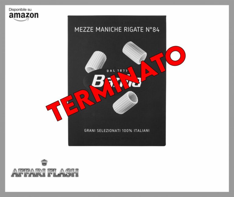 Barilla Pasta Mezze Maniche Rigate, 500g, Scatola