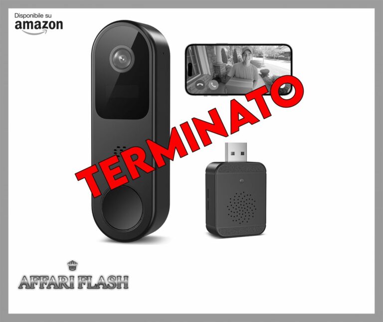 Belleye Campanello Senza Fili con Fotocamera, 2K HD Videocitofono WiFi da Esterno con Suoneria Rilevamento Umano PIR, Allarme Immediato, Audio Bidirezionale, Visione Notturna, Impermeabile IP66