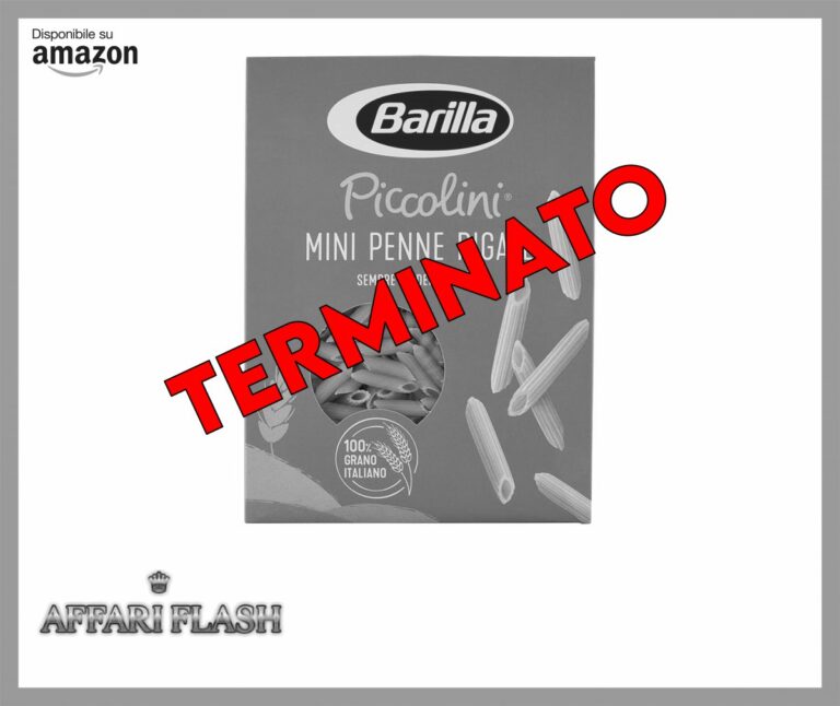Barilla Pasta Mini Penne Rigate Piccolini, Pasta Corta di Semola di Grano Duro 100% Italiano, 500 gr