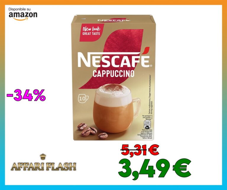 NESCAFÉ Cappuccino Solubile, 10 Bustine 140g