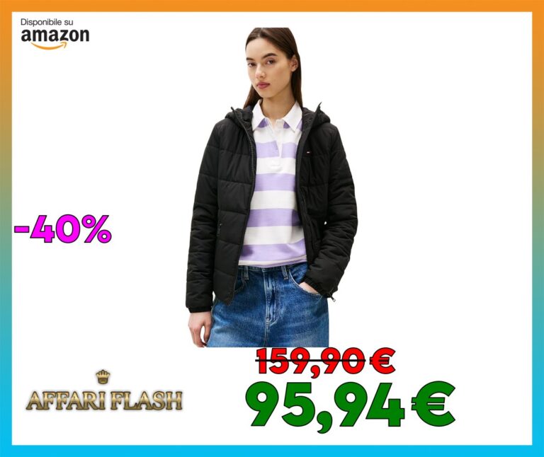 Tommy Jeans Donna Piumino Hooded con Zip
