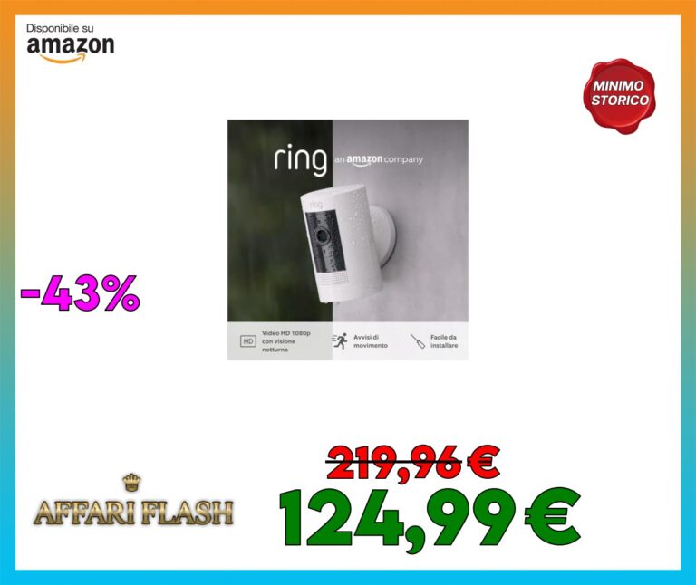 ️ Ring Videocamera esterna a batteria 3 pezzi (Stick Up Cam) + Videocamera interna (Indoor Cam 2a gen.) | Telecamere di sicurezza wifi HD con audio bidirezionale | Ring Home