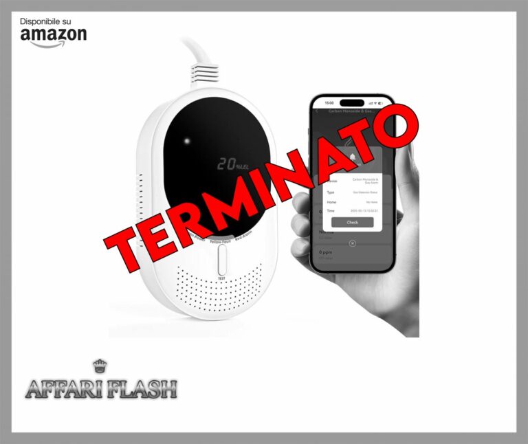 PHYSEN Rilevatore di Gas e Monossido di Carbonio WiFi, Monitoraggio App Smart Life, Certificato EN50291 e EN50194, Rivelatore di Gas Combustibile per Metano e CO per Cucina, Locale, Caldaia, Garage