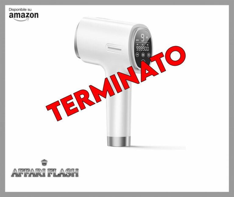 Epilatore con Funzione di Raffreddamento, Schermo Tattile LCD, 9 Livelli di Energia, Funzione 3 in 1, 600