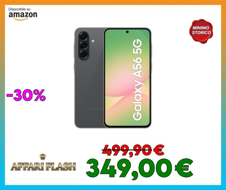 Samsung Galaxy A56 5G, Smartphone con Funzioni intelligenti, 3 anni di Garanzia del produttore, Display Super AMOLED 6.7