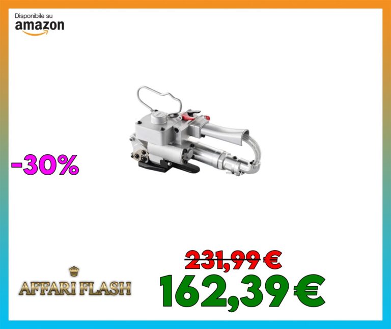 VEVOR Reggiatrice Pneumatica, per Cinghie in Plastica PET da 19