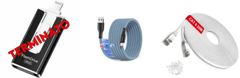 Chiavetta USB 256GB per iPhone, certificata MFi