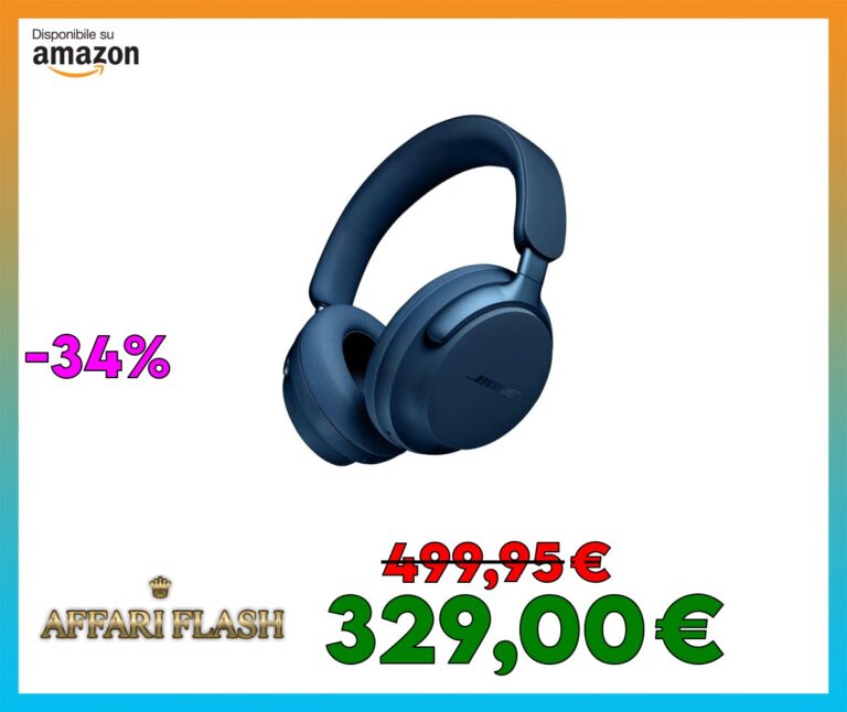 Bose QuietComfort Ultra Headphones Cuffie Wireless Bluetooth con Cancellazione del Rumore, Audio Spaziale e Microfono, Modello Over