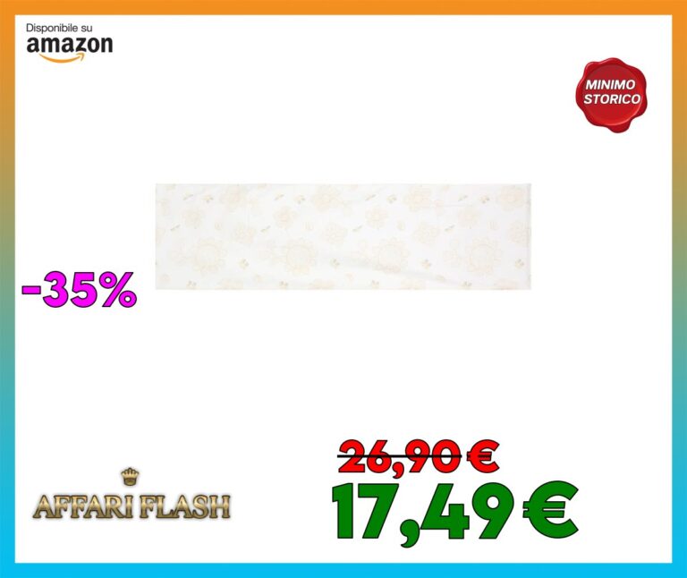 THUN, Runner in 100% Cotone, Linea Elegance, Casa e Cucina, Idea Regalo per la Cucina, 150 x 43 cm
