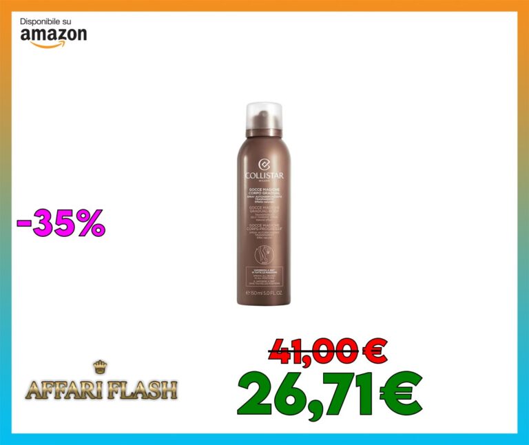 Collistar Gocce Magiche Corpo Gradual, Spray Autoabbronzante 360° Unisex, Texture Leggera, Assorbimento Rapido, Abbronzatura Naturale, Dorata e Senza Macchie, 150 ml