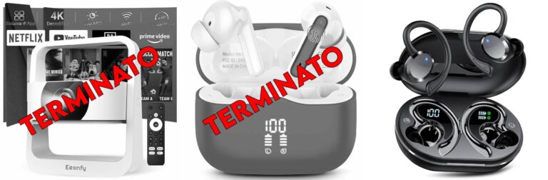 [App Integrata] Eeenfy Proiettore Portatile, Smart Proiettore TV con 500ANSI