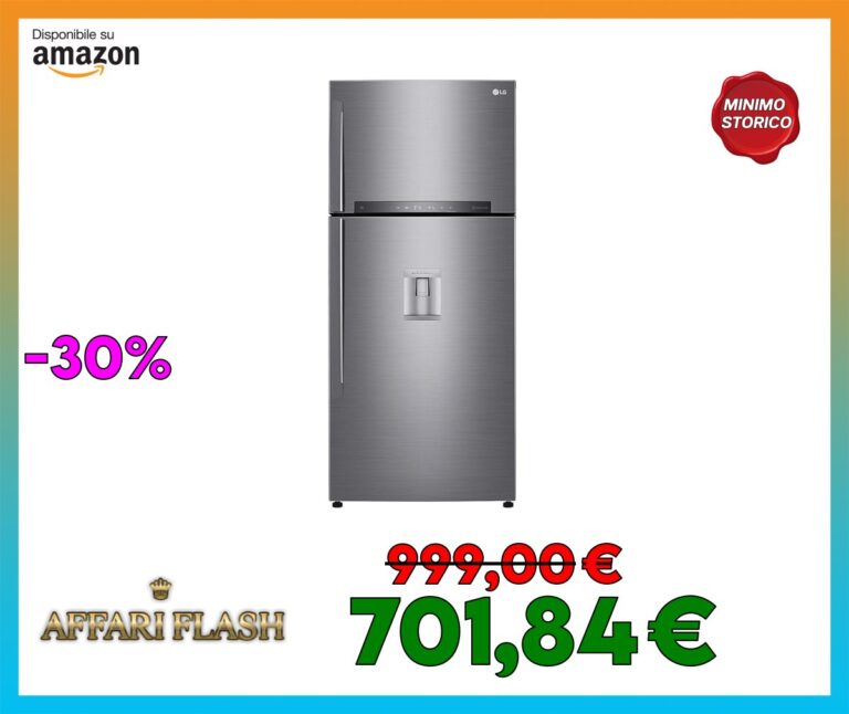 LG GTF744PZPED Frigorifero Doppia Porta, Classe E, 509l, Wi