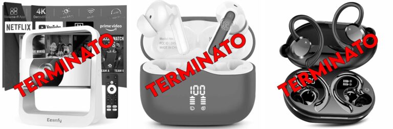 [App Integrata] Eeenfy Proiettore Portatile, Smart Proiettore TV con 500ANSI