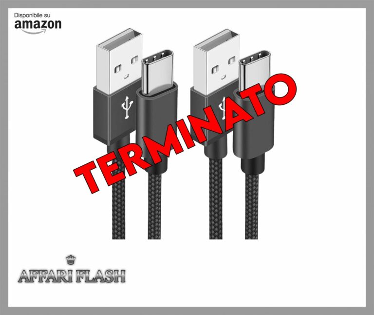 Cavo USB C, Cavo USB Tipo C [2Pezzi 1Metri] Cavetto Caricatore Ricarica Rapida 3A Filo Caricabatterie Type