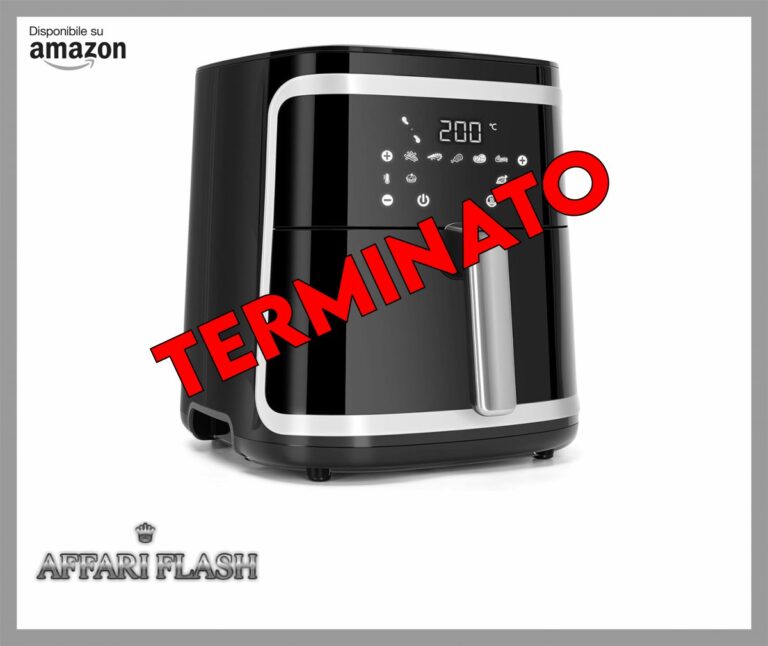 Aigostar Friggitrice ad Aria XXL 7 Litri/2Kg, Air Fryer con Doppio Cesto Indipendente, Tecnologia Rapid Air, 8 Programmi, Funzione di matentimento caldo, App Per Ricette/Libretto Ricettario, 1900W