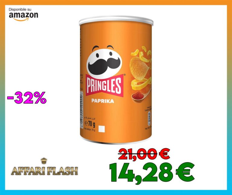 Pringles Paprika, 70g, Confezione da 12