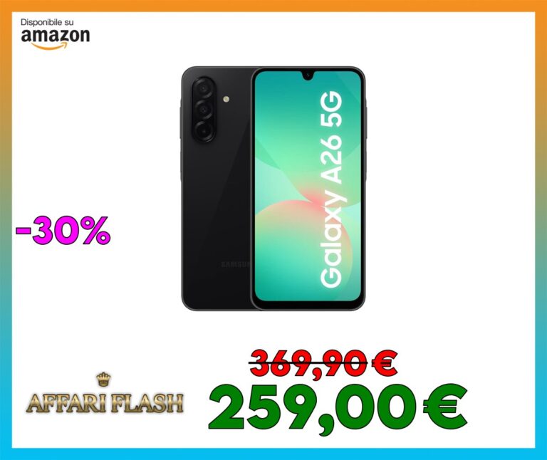 Samsung Galaxy A26 5G, Smartphone con Funzioni intelligenti, 3 anni di Garanzia del produttore, Display Super AMOLED 6.7