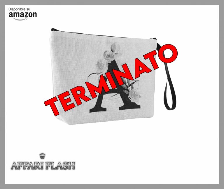 Blisswave Pochette Donna, Pochette Trucchi Personalizzata con Nome Dalla A alla Z, Cerniera In Metallo di Alta Qualità, Design di Stampa Raffinato, Foderata, Regali Personalizzati (Beige)