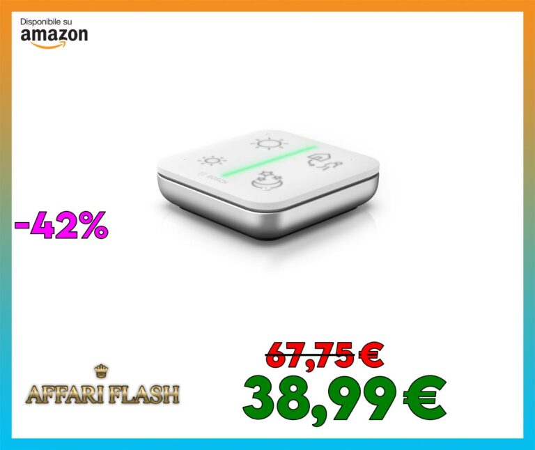Bosch Smart Home pulsante multifunzione II per il facile controllo di dispositivi smart, 4 tasti configurabili