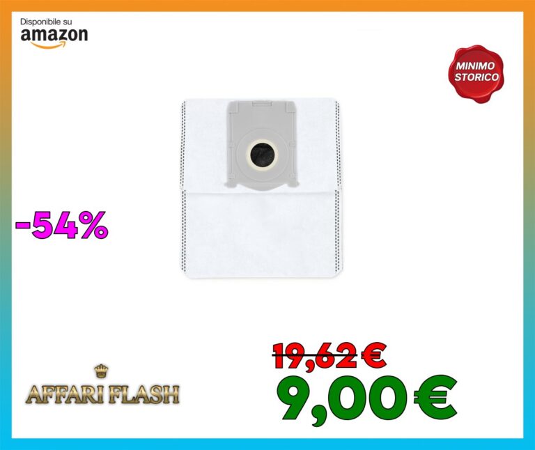 ECOVACS Sacchetti per polvere antibatterici per DEEBOT X8 / T50 / Famiglia T50 Max/ T30C Pro, DDB030041