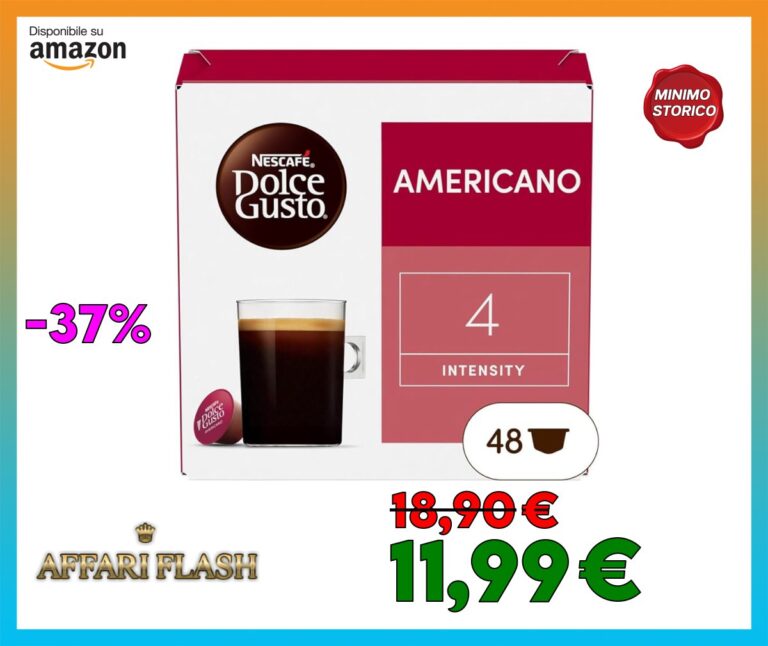 NESCAFÉ DOLCE GUSTO Americano Caffè Lungo, 3 Confezioni da 16 Capsule (48 Capsule Compatibili Nescafé Dolce Gusto)