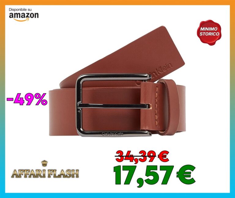 ️ Calvin Klein Uomo Cintura Fibbia Quadrata in Pelle
