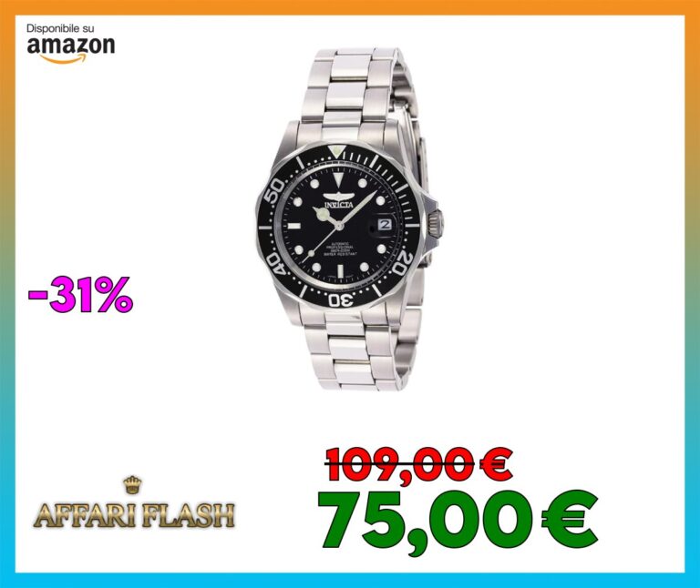 ️ Invicta Pro Diver Orologio da Uomo in acciaio inossidabile con movimento Automatico
