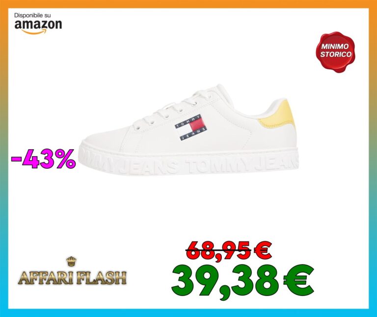 Tommy Jeans Tjw Logo Outsole Sneaker Ess En0en02703, Basso Top Donna