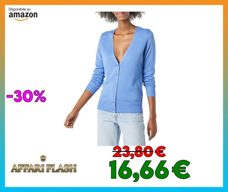 Amazon Essentials Cardigan Leggero Girocollo (Disponibile in Taglie Forti) Donna