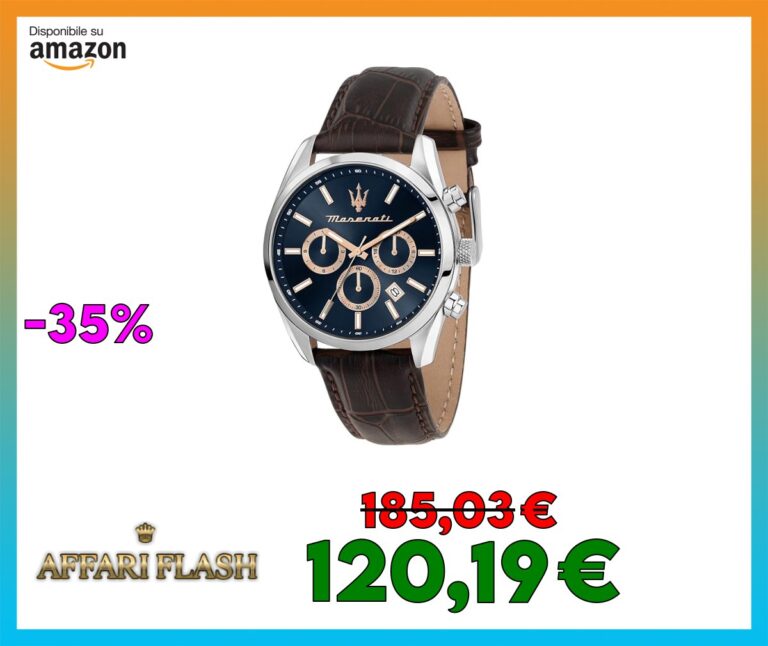 ️ Maserati Attrazione Orologio Uomo LIMITED EDITION, al quarzo, Multifunzione