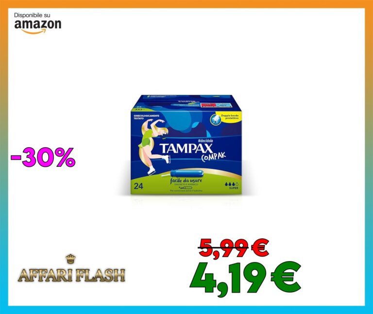 Tampax Compack Super, Confezione Da 24 Tamponi