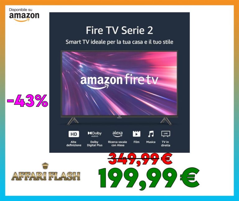 ️ Ti presentiamo Amazon Fire TV Serie 2, Smart TV HD 1080p, 40″