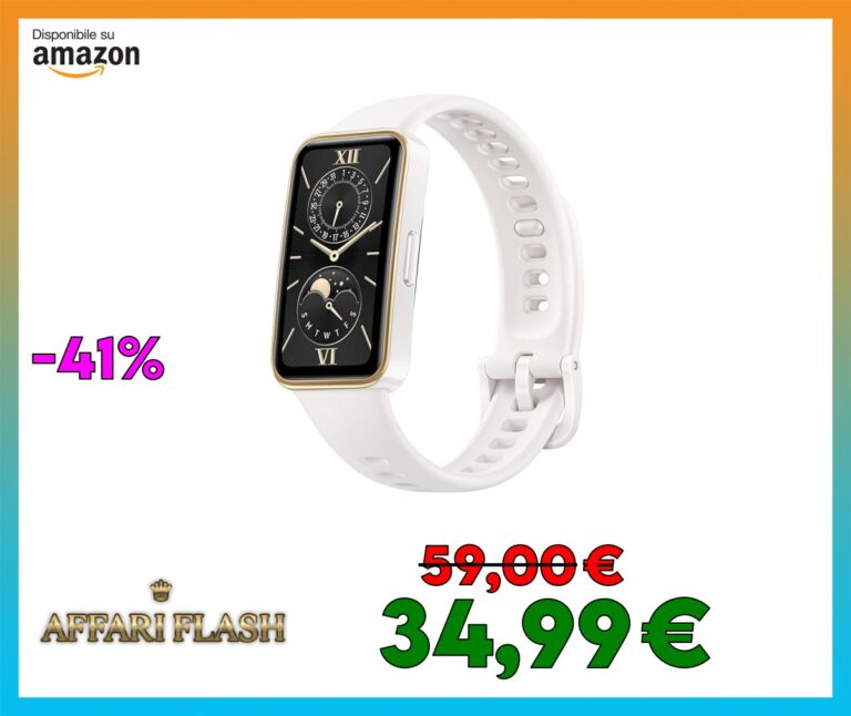 ️ HUAWEI Band 9, monitoraggio del sonno e salute, Compatibile con iOS e Android, Notifica di chiamata, Durata della batteria fino a 14 giorni, 100 modalità di allenamento, White