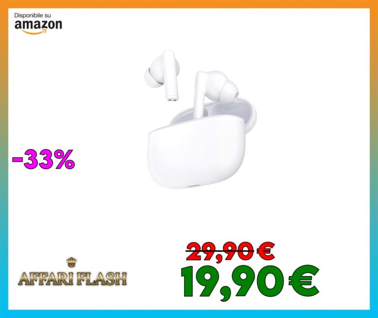Honor CHOICE Earbuds X7 Lite Auricolari, Iceland White, cancellazione rumore, batteria 38 ore, bluetooth 5.4