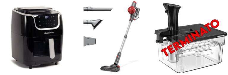 Melchioni Friggitrice ad Aria Melchioni Gioia 3in1 con Funzione Cottura a Vapore