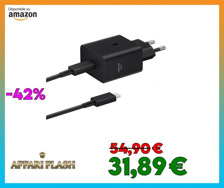 Samsung Caricabatteria Super Fast Charging 45W (con cavo) USB