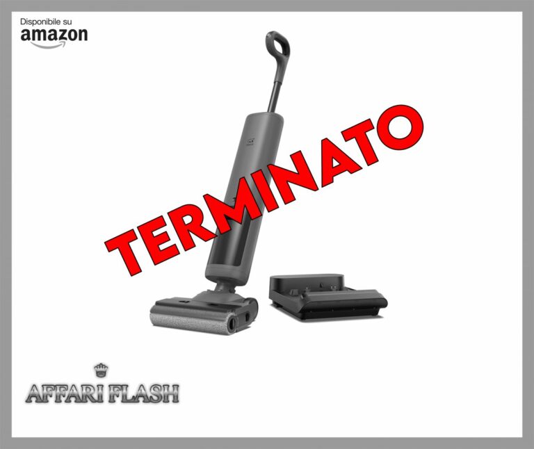 OSOTEK H200 Pro Lavapavimenti, Aspirapolvere Senza Fili a 180° con Asciugatura ad Aria Calda a 58°C, Pulizia dei Bordi su 2 Lati, Display LED, Pulizia con Rotazione a 2 Direzioni