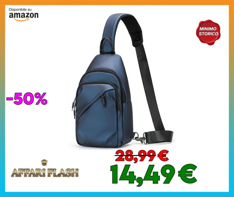 JSNOM Zaino Monospalla Uomo Piccolo