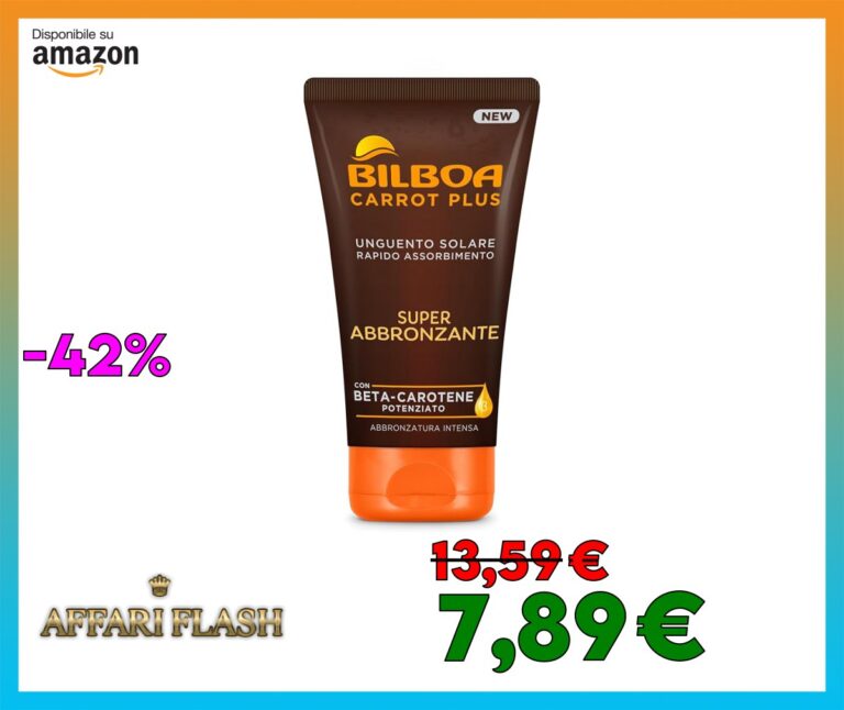 Bilboa Carrot Plus, Unguento Super Abbronzante, con Betacarotene e Oli Vegetali per una Abbronzatura Intensa e Duratura, Effetto Nutriente, Dermatologicamente Testato, 150 ml