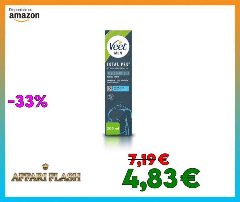 Veet Men Crema Pelli Sensibili 200 ml