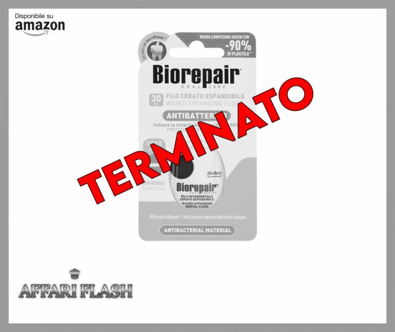 Biorepair, Filo Interdentale Cerato Espandibile 30 mt, Ideale per Gengive Delicate, con MicroRepair, Protegge dalla Placca Batterica, Inibisce la Crescita Batterica Fino al 90%, per Igiene Orale