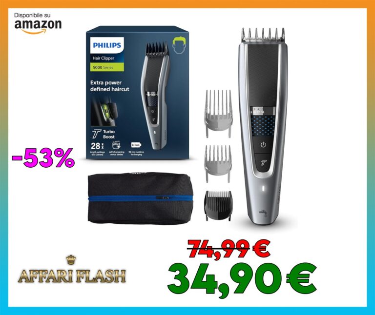 Philips Hair Clipper Serie 5000 Regolacapelli Con Tecnologia Trim
