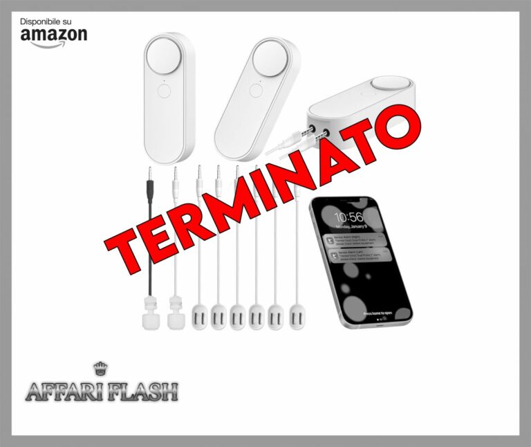 Rilevatore d’acqua wireless WiFi, allarme intelligente, 1 host con 2 cavi di rilevamento delle perdite da 5 m (3 set), oltre a 2 sonde galleggianti per il rilevamento del livello dell’acqua,