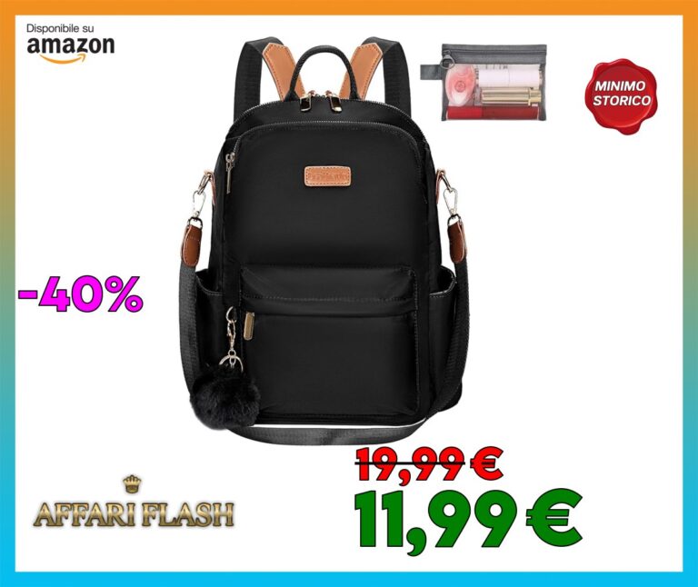 Leathario Zaino Donna Antifurto e Impermeabile, Zainetto, Zaini, Borsa Donna per Ufficio, Lavoro, Università, Viaggio
