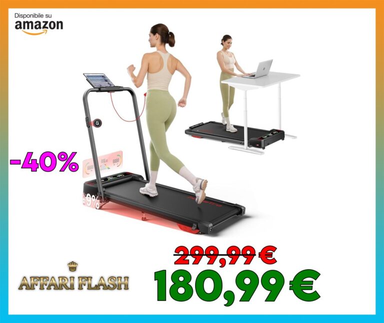 ️ HomeTro Tapis Roulant Elettrico Salvaspazio